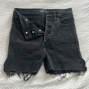 Abercrombie ultra high rise jean shorts